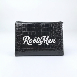 กระเป๋าเครื่องสำอาง Rootsman Custom Black Premium Ins-Style หนัง PU แบบเปิดปิด น้ำหนักเบา สำหรับเดินทาง  สำหรับผู้หญิง  โลโก้ขนาดใหญ่ - Product Image 5