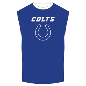 ชุดยูนิฟอร์ม Colts Custom 7v7 สีน้ำเงิน เสื้อกล้ามแขนกุดพร้อมกางเกงขาสั้น พิมพ์ลายแบบ Sublimated ระบายเหงื่อได้ดี ทรงสปอร์ต - Product Image 2