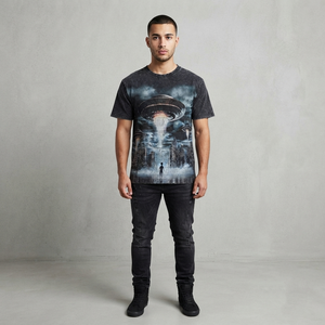Camiseta extragrande con gráfico personalizado, cuello redondo, unisex, para uso casual de verano, manga corta, estilo moderno, para un ajuste cómodo. - Product Image 4