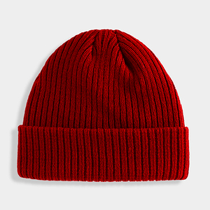 Bonnet côtelé en acrylique personnalisé, uni, chaud pour l'hiver, vert fluo et vert foncé, pour l'extérieur, style streetwear, vente en gros - Product Image 1