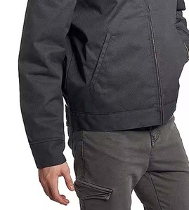 Veste en toile pour homme, style vintage, décontractée, pour le travail, avec logo personnalisé, fermeture éclair avant, respirante, coupe-vent, vente chaude 2025 - Product Image 5