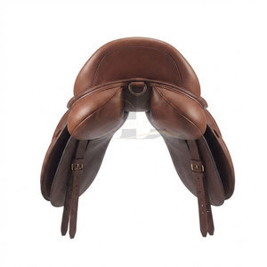 Sillín de Cuero Clásico para Carreras, para Entrenamiento Profesional, Cómodo, Ligero, para Actividades Ecuestres al Aire Libre, Personalizable - Product Image 3