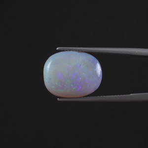 Opale naturelle de haute qualité certifiée IGI, pierre précieuse blanche en vrac, 6,42 carats, taille coussin 16x13mm, polie, traitée à l'huile, qualité supérieure pour - Product Image 1