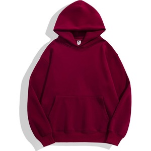Sudadera con Capucha Verde Unisex, Corte Regular, Color Sólido, Informal, de Forro Polar, con Bolsillo, Transpirable, 320g, para Invierno - Product Image 5