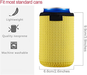 ปลอกหุ้มขวดเบียร์ทำจากนีโอพรีนแบบใหม่ไม่ลื่นพร้อมตะเข็บเสริม - Product Image 2