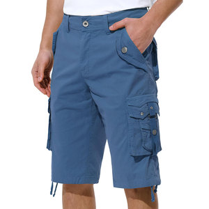 Pantalones Cortos Cargo para Hombre, Más Vendidos, Cintura Media, Bolsillos Grandes, Largura hasta la Rodilla, Cierre con Cordón, Color Personalizable, OEM - Product Image 1