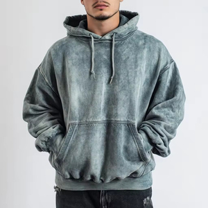 เสื้อฮู้ดดี้ผู้ชายไซส์ใหญ่ ลายมัดย้อม แขนยาว ผ้าฝ้ายเฟรนช์เทอร์รี่ สไตล์ลำลอง มีฮู้ด ดีไซน์กระเป๋า สำหรับฤดูใบไม้ร่วง - Product Image 2