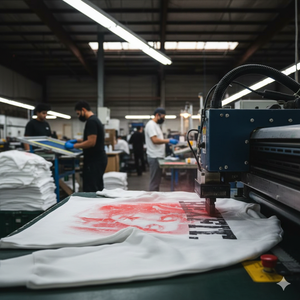 T-shirt à manches longues oversize graphique décontracté REXFIT SPORTS, coupe brute, coton, impression DTG, pour hommes - Product Image 6