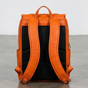 Street Fashion Leather <b>Backpack</b> With <b>Laptop</b> Bags Compartment Buckle Closure Leather <b>Laptop</b> Unisex Genuine Leather <b>Laptops</b> Bags - Product Image 3