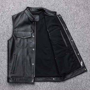 เสื้อกั๊กหนังระบายอากาศได้ดีสำหรับทุกเพศเสื้อผ้าสไตล์ยอดนิยม - Product Image 2