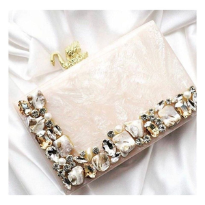 Buy Bridal Resin <b>Clutch</b> for Women, Indian <b>Clutch</b> With Embellishments, Hand <b>Clutch</b> for Wedding Party Gift and <b>Brides</b> - Product Image 4