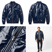 Blouson Bomber Personnalisé en Toile Écologique Imperméable Réversible Unisexe Coupe Slim Rétro Style Aviateur Doux au Toucher Côtelé