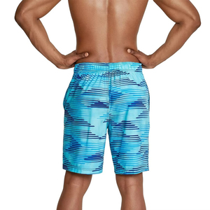 Shorts de bain sportifs pour hommes fabriqués en usine, design personnalisé avec logo, taille élastique, 100% coton, séchage rapide, anti-UV, en solde - Product Image 6