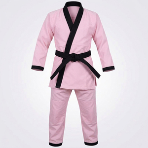 <b>Pink</b> BJJ <b>Kimono</b> for Girls 100% Cotton Breathable Martial Arts Uniform Adults Jiu Jitsu Gi Regular Fit - Product Image 4