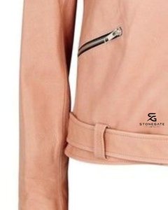 เสื้อแจ็คเก็ตบอมเบอร์ผู้หญิง STONEGATE INTL หนัง PU ซิปเต็มตัว บุผ้านวม ทอแบบควิลท์ ซับในโพลีเอสเตอร์ คอตั้ง รุ่น 2026 - Product Image 3