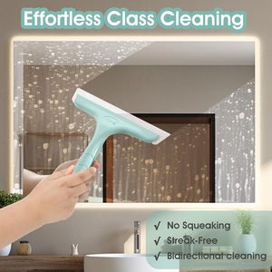 Tergivetro per doccia e finestre, strumento di pulizia in silicone per porte in vetro e bagni domestici - Product Image 2