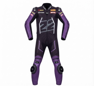 Combinaison de moto en cuir sur mesure de qualité supérieure MotoCP Racing 1 pièce, équipement de conduite avec bosse niveau 2 CE, fabriquée sur mesure - Product Image 1