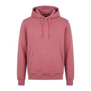 Sudadera con Capucha Unisex Marrón Sólido, Informal, con Bolsillo, Corte Regular, Otoño, 100% Algodón, Forro Polar Ecológico - Product Image 1