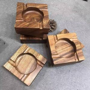 Classic American Style Wooden Cigar <b>Ashtray</b> Handmade Eco-Friendly Customized Shape Tabletop Ash Holder New Design Smoking - Product Image 4