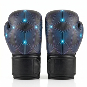 Guantes de Boxeo con Cierre de Cordones que Absorben la Humedad, Guantes de Boxeo de Cuero de Alta Calidad para Entrenamiento Deportivo, Logotipo y Color Personalizados - Product Image 2