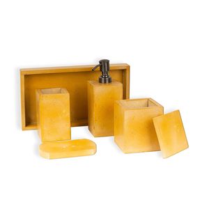Juego de Baño de Mármol Stone Era - Accesorios de Mármol de Piedra Ecológicos y Lujosos con Dispensador, Vaso y Portacepillos de Dientes Hechos a Mano - Product Image 1