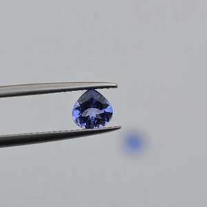 8mm AAA qualité tanzanite naturelle à facettes coupe coeur pierre semi-précieuse en vrac pour les bijoux fins fournisseur en gros de l'Inde - Product Image 4