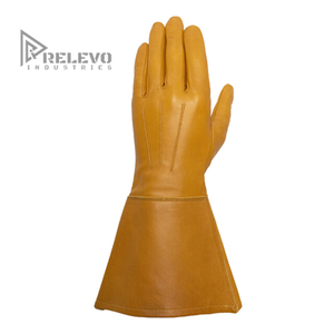 Guantes de Cuero Unisex, Cuero Genuino, Suaves, Transpirables, Cómodos, Logotipo Personalizado Disponible en la Parte Delantera y Trasera, Cualquier Color, RELEVO - Product Image 5