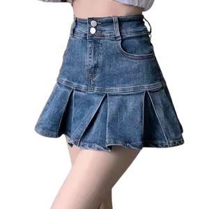 ออกแบบโลโก้ตามสั่ง กระโปรงยีนส์สั้นทรงเอวสูง แต่งระบายสไตล์ฮาราจูกุ สำหรับผู้หญิง ลุคสบายๆ ใส่ได้ทุกวัน - Product Image 2