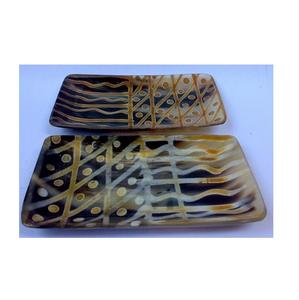 Nouveau plateau de service en corne de buffle au design artistique, idéal pour les fêtes d'anniversaire et la présentation de fruits. - Product Image 6