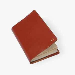 Étui pour carnet en cuir fait main rustique, couverture de journal rechargeable, porte-écriture, look vintage NBC-0062 - Product Image 1