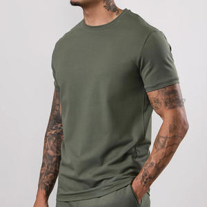 T-shirts surdimensionnés pour hommes, style streetwear personnalisé, 100% coton, tissu tricoté avec impression de logo personnalisé pour les marques de vêtements - Product Image 6