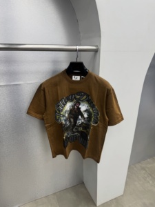 Camiseta al por mayor personalizada con lavado ácido Valley Dreams Art Of War, camiseta gráfica vintage de algodón de alto gramaje, camisetas oversize - Product Image 5