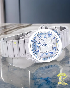VVS Moissanite Diamond Watch 925 Sterling Silver Iced Out Square <b>Wristwatch</b> Hip Hop Jewelry Gift for Men Women - Product Image 1