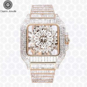 Charm Jewells – montre de luxe en acier inoxydable pour femmes, cadran rond à Quartz analogique de 36mm, fermoir pliable lumineux à la mode - Product Image 5