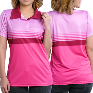 เสื้อโปโลผู้หญิงระบายอากาศดี แขนสั้น สำหรับฤดูร้อน ดีไซน์ทันสมัย - Product Image 3