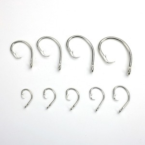 [Yooseung Industrial] Hameçon circulaire robuste en acier inoxydable forgé, à pointe décalée et barbelée, pour la pêche au thon en eau salée - Product Image 1