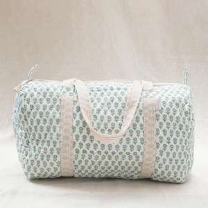 Sac de voyage de luxe en coton imprimé au bloc pour femme, bagage à main, lavable, pour la plage, la nuit, le marché, le shopping, avec fermeture éclair, idéal comme cadeau - Product Image 1