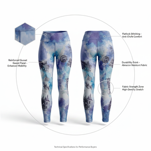 Leggings de Yoga Transpirables con Estampado de Acuarela Personalizados al por Mayor, Pantalones Deportivos Casuales Suaves y Elásticos sin Costuras para Gimnasio y Running - Product Image 2