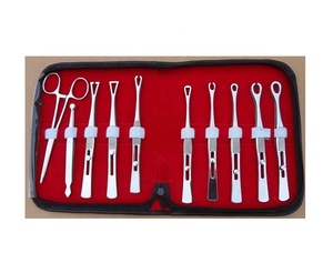 Professional High Quality Stainless Professional Permanent Durable Manual Body <b>Piercing</b> Tweezers <b>Kit</b> 10 Pieces Medical Grade - Product Image 4