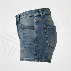 Shorts de Mezclilla de Color Personalizado de Alta Calidad para Mujer, Sexy, Casual, Corte Recto, Cintura Media, Ropa Urbana Moderna de Verano - Product Image 3