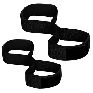 Nuevas correas de levantamiento de pesas en forma de 8 de nailon para mujer Best Geo Brother Co, de alta elasticidad, ligeras, con cierre a presión y personalizables para la muñeca. - Product Image 1