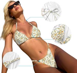 Conjuntos de bikini de playa premium sin aros, totalmente estampados, de alta calidad, precios razonables, entrega rápida. - Product Image 1