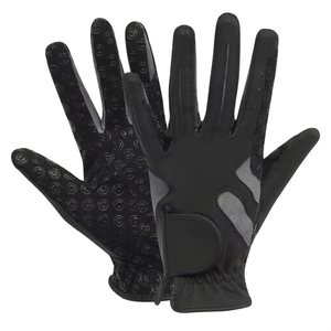 Gants de moto à doigts entiers en cuir synthétique coupe-vent antidérapants avec cordon de serrage unisexe pour sports d'été, impression numérique personnalisée - Product Image 1