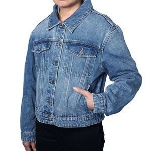Wholesale High Quality Single Button Ladies Jean <b>Jacket</b> Women Ladies <b>Denim</b> <b>Jacket</b> Women's <b>Jackets</b> <b>Denim</b> - Product Image 1