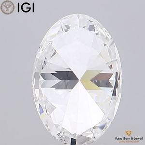Diamant de laboratoire CVD de forme ovale de 3,50 carats, certifié IGI, couleur D, clarté VVS2, pour couronne haut de gamme - Product Image 4