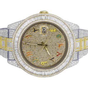 Mejor venta Iced out Lab Grown Watch reloj de diamante incoloro para hombres mejor calidad precio al por mayor - Product Image 1