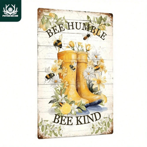CIFbuy Targa in Alluminio Vintage Rustica 8x12 Pollici, Decorazione Murale a Tema Apicoltura per Servizio Ritiro Temu su TikTok - Product Image 1