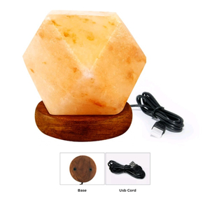 Luxury USB <b>Mini</b> Himalayan Salt <b>Lamps</b> Best Selling Compact Crystal <b>Table</b> Lights with Personalized Logo OEM Manufacturing Services - Product Image 2