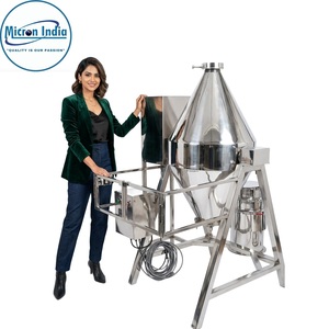 Mélangeur Industriel à Double Cône en Acier Inoxydable pour Boissons Gazeuses 440V Garantie 1 An Certifié Micron Inde - Product Image 3