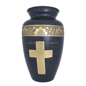 High Quality Custom Wholesale Cremation <b>Urn</b> for Human Ashes Metal <b>Large</b> Cross Engraved Cremation <b>urns</b> for Pets & Adult Ashes - Product Image 3